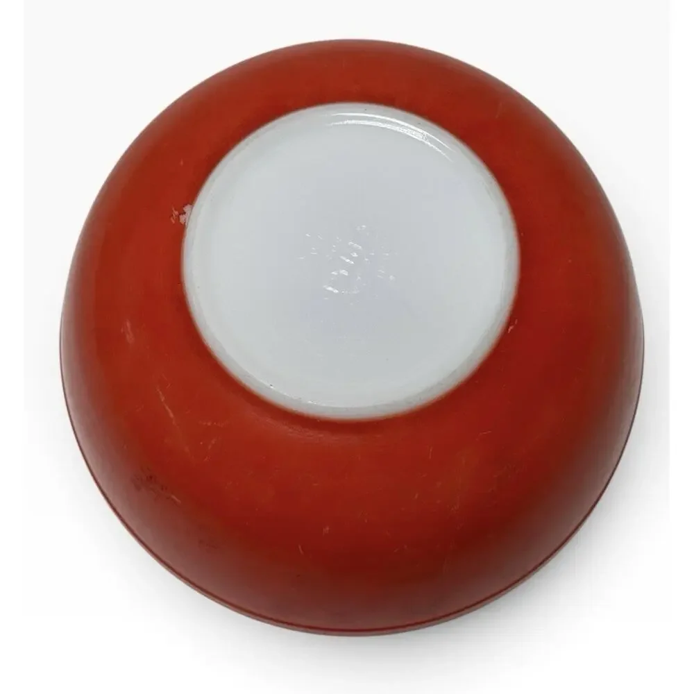 Pyrex Primary Color Red Nesting Mixing 4 Quarts Bowl #404